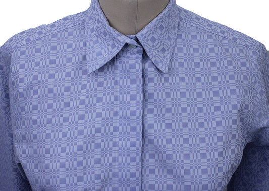 Shirt Issued By Ellie May Light Blue Geometric