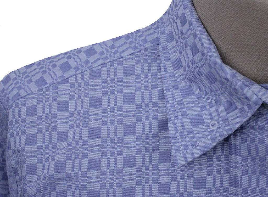 Shirt Issued By Ellie May Light Blue Geometric