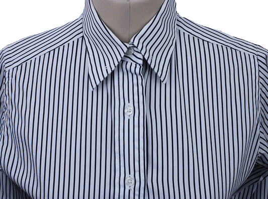 Shirt Becker Brothers White with Black Stripe