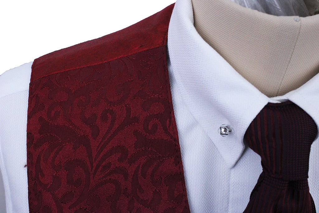 Vest Issued By Ellie May Cranberry Brocade