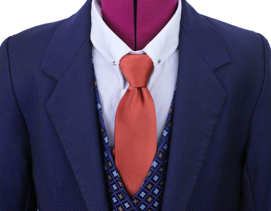 Day Suit Marsha DeArriaga Medium Blue and Copper Shadow Box Sheen