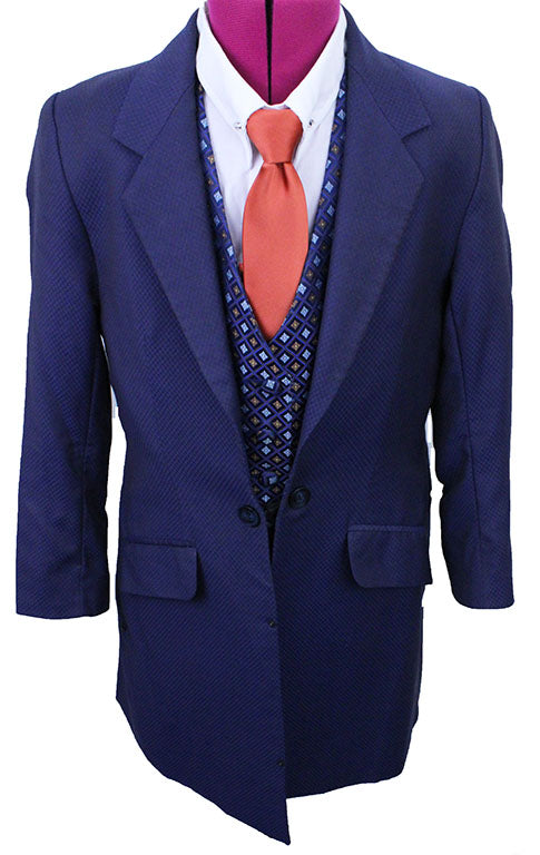 Day Suit Marsha DeArriaga Medium Blue and Copper Shadow Box Sheen