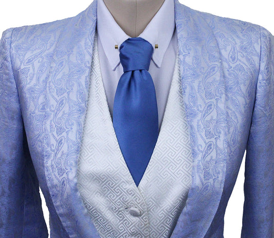 Day Coat Becker Brothers Ice Blue Paisley Sheen
