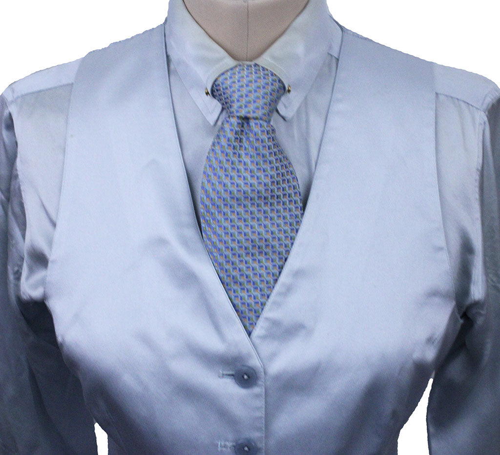 Vest DeRegnaucourt Silver Satin