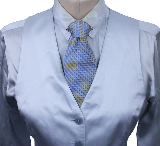 Vest DeRegnaucourt Silver Satin