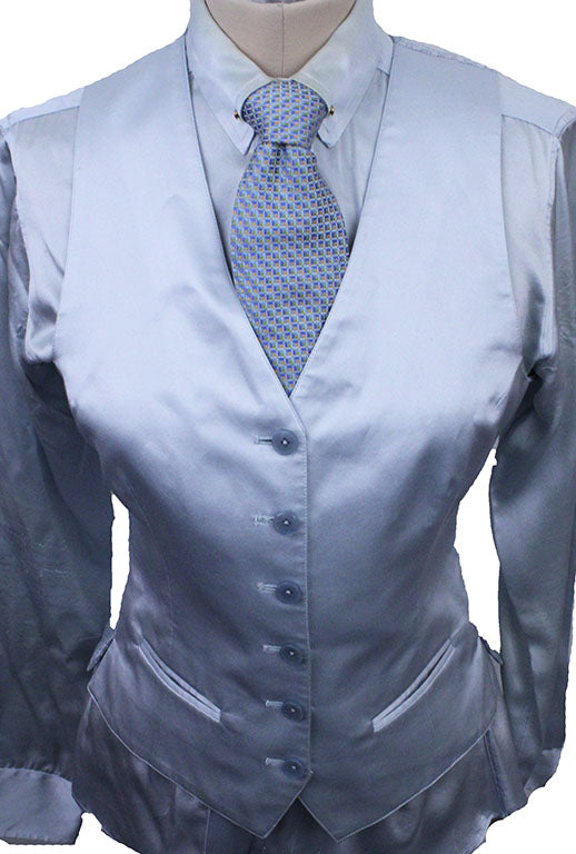 Vest DeRegnaucourt Silver Satin