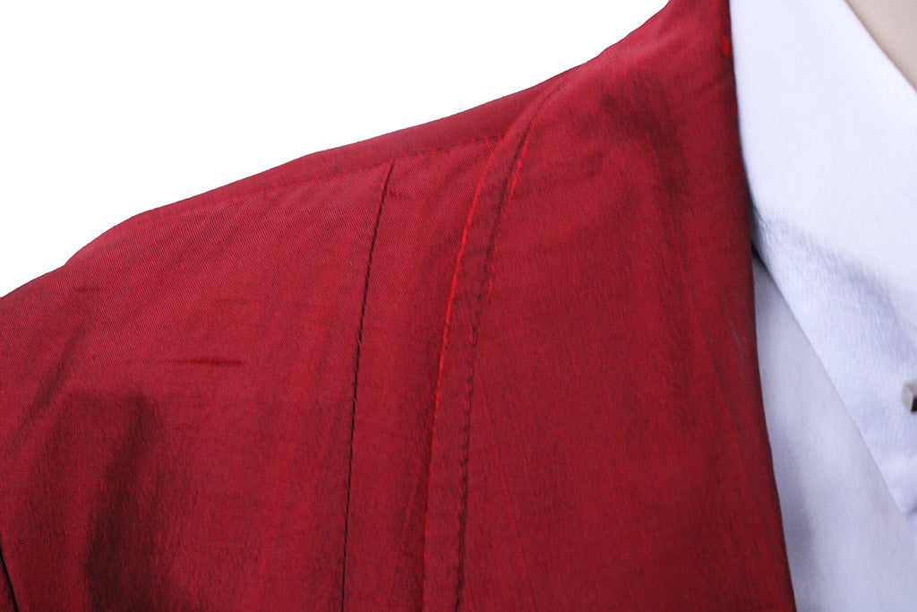 Day Coat Cambrai Red Sateen