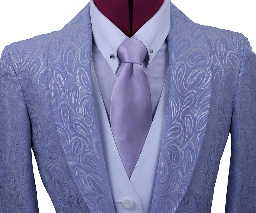Day Coat Chavez Silver and Purple Paisley