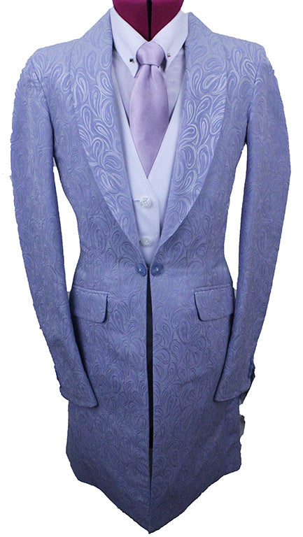 Day Coat Chavez Silver and Purple Paisley
