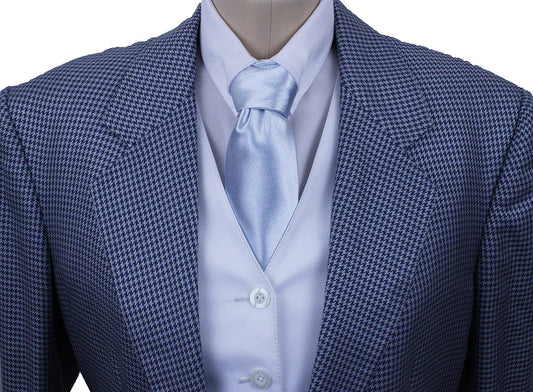 Day Coat Carl Meyers Light Blue Hounstooth