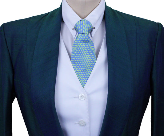 Day Coat Chavez Teal Silk