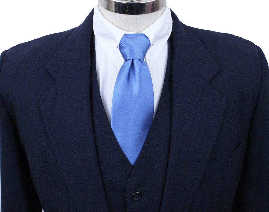 Men's Suit LeCheval Navy with Blue and Gold Pinstripe