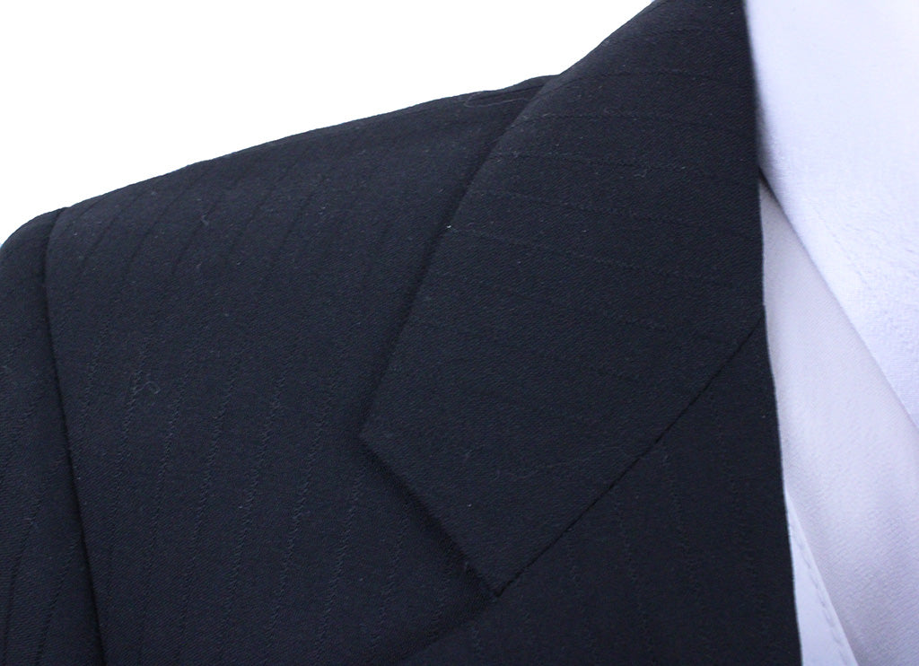 Day Suit Becker Brothers Thin Black Shadow Stripe
