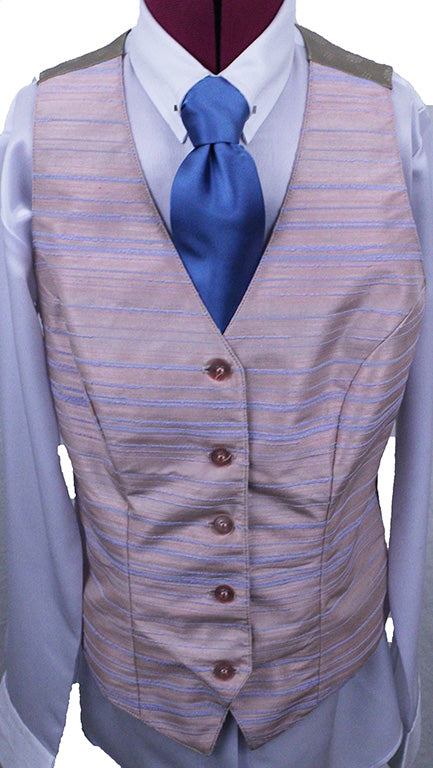 Vest Hartmeyer Pink and Blue Line Sheen