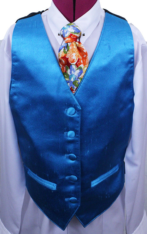 Vest Scintilla Teal Satin