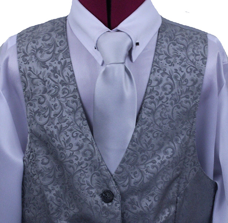 Vest Becker Brothers Silver Paisley