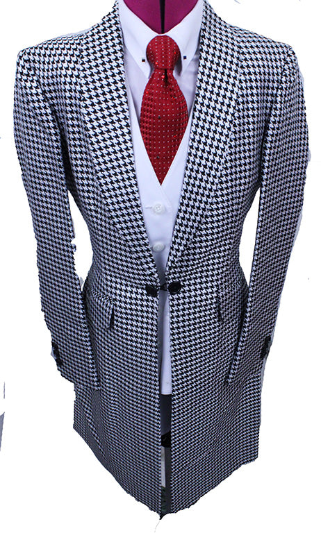 BRAND NEW! Becker Brothers Silver, White, and Black Houndstooth