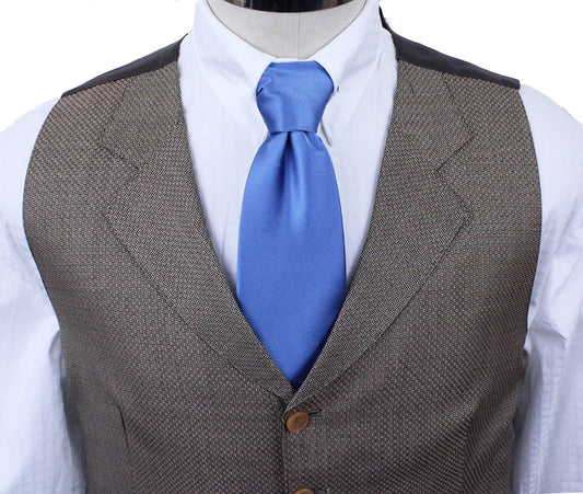 Men's Vest DeRegnaucourt Champagne and Aqua Basketweave