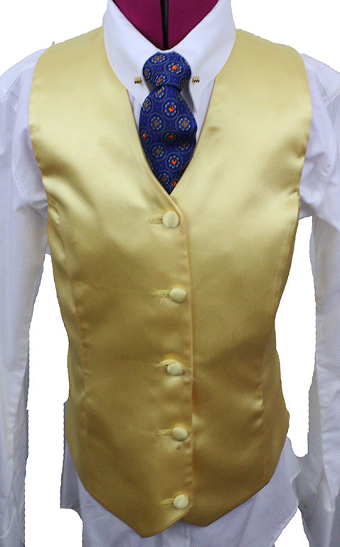 Vest Custom Reversible Yellow and Satin