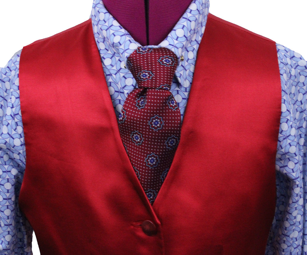 Vest Frierson Red Satin