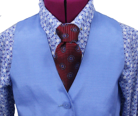 Vest Issued By Ellie May Light Blue Sateen