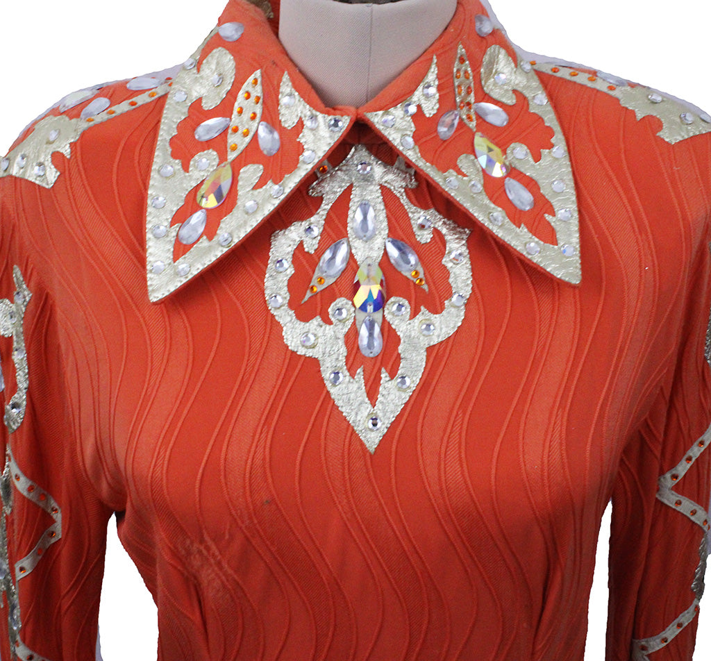 Western Top Orange and Gold Jewel