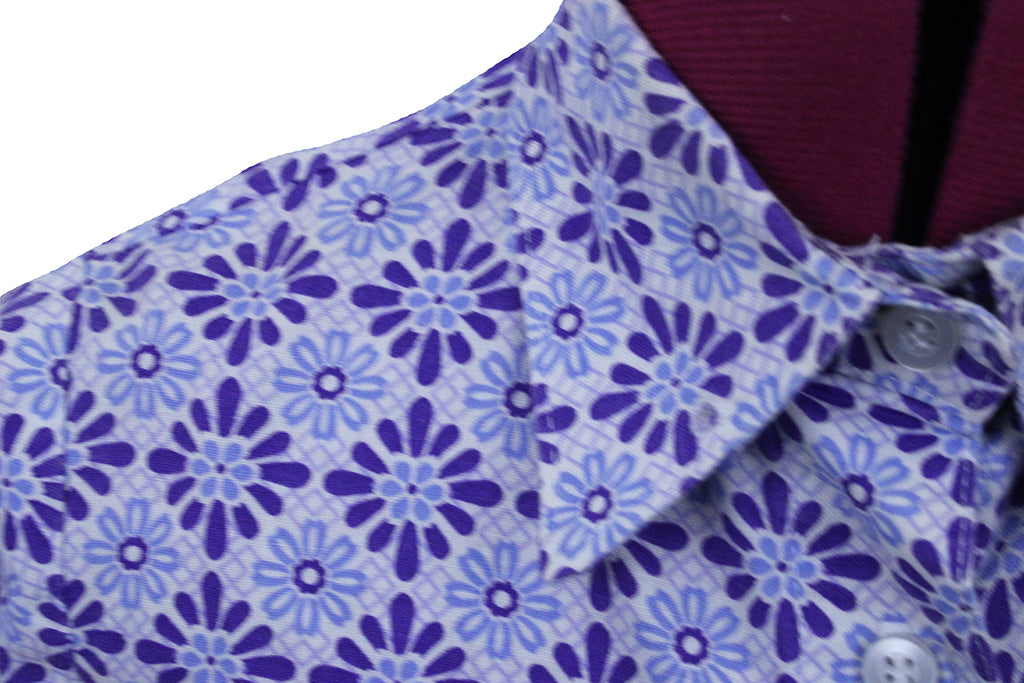 Shirt Scintilla Purple and Blue Sunburst