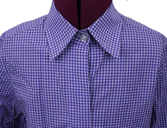 Shirt DeRegnaucourt Purple Gingham