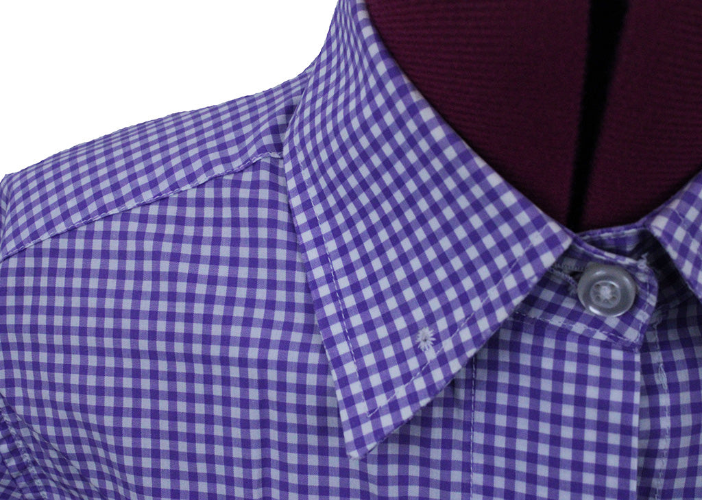 Shirt DeRegnaucourt Purple Gingham