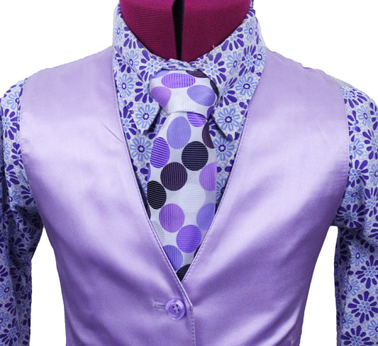 Vest Issued By Ellie May Lavender Satin