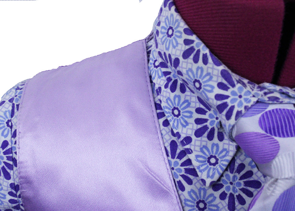 Vest Issued By Ellie May Lavender Satin