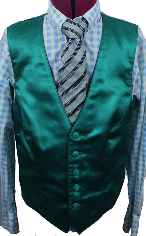 Vest Custom Reversible Emerald and Navy