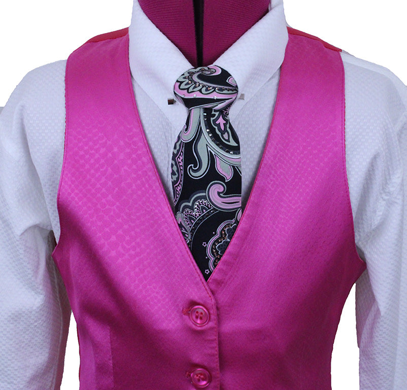 Vest Becker Brothers Hot Pink Snakeskin