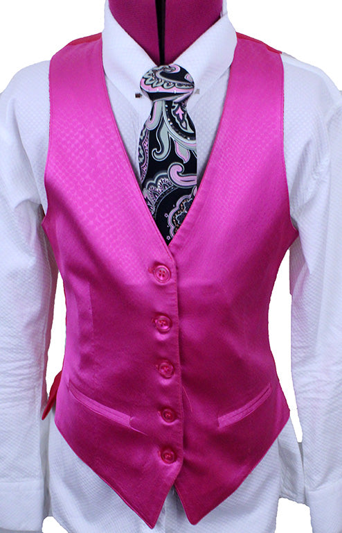 Vest Becker Brothers Hot Pink Snakeskin