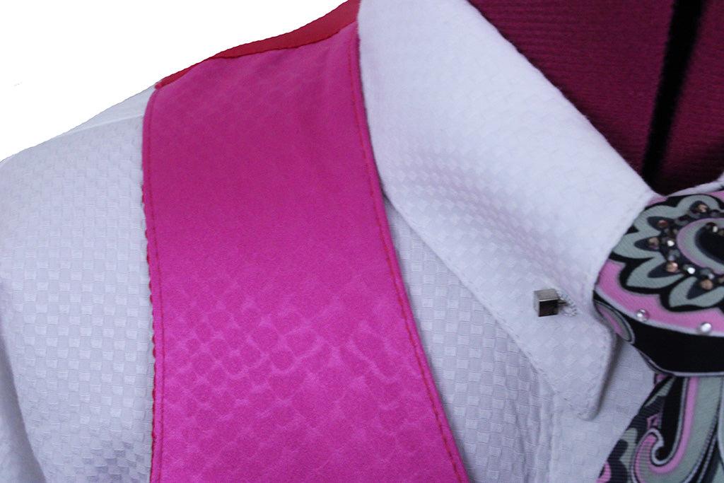 Vest Becker Brothers Hot Pink Snakeskin
