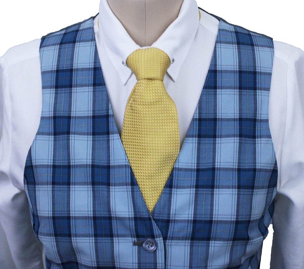 Vest Becker Brothers Aqua Plaid
