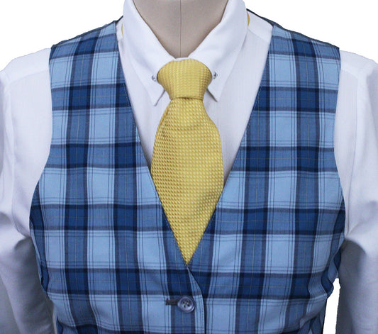 Vest Becker Brothers Aqua Plaid