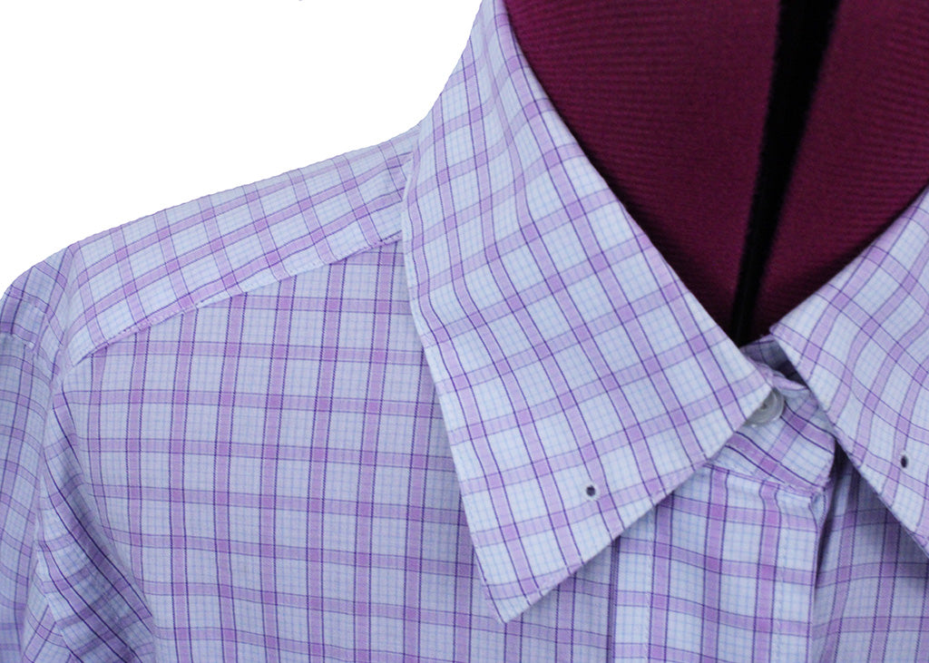 Shirt Becker Brothers Purple and Blue Box Check