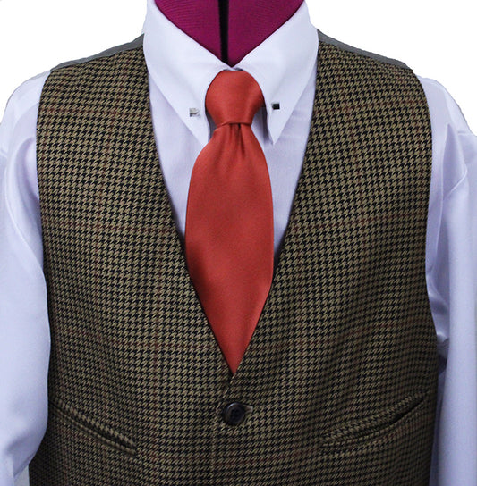 Vest Carl Meyers Gold Houndstooth with Red Windowpane