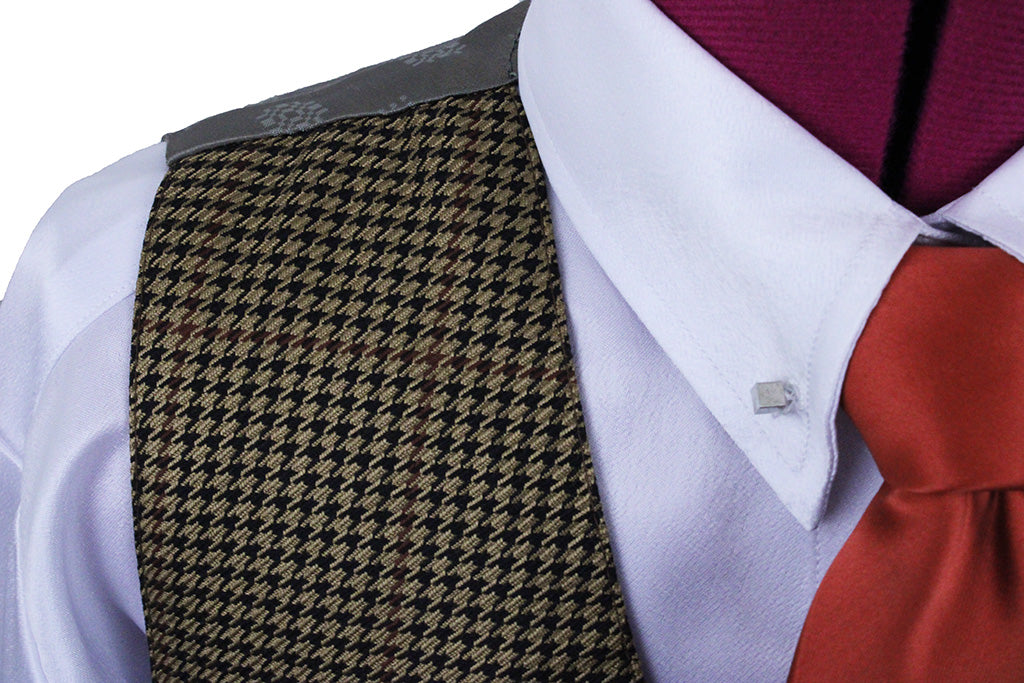 Vest Carl Meyers Gold Houndstooth with Red Windowpane