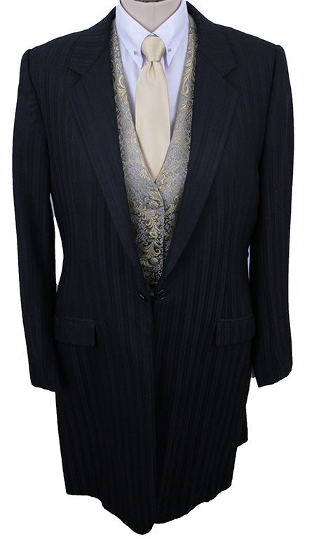 Day Suit Show Season Black Dual Shadow Stripe