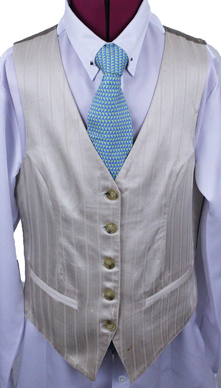Vest Becker Brothers Champagne Sheen Stripe