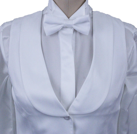BRAND NEW! Formal Set Issued By Ellie May Candlelight White Satin 35