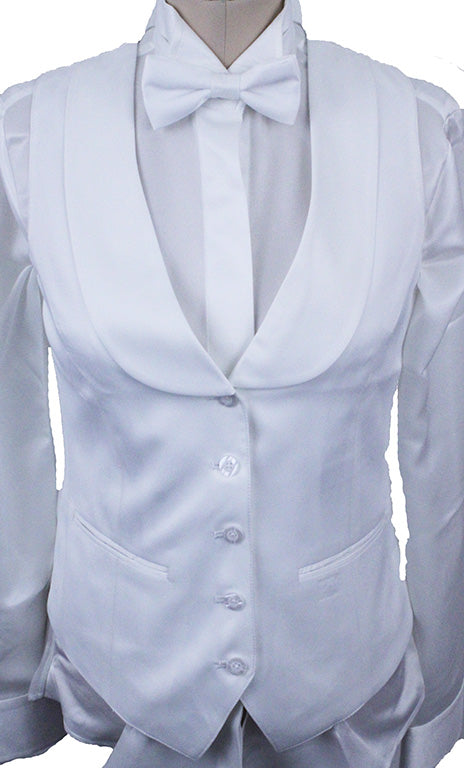 BRAND NEW! Formal Set Issued By Ellie May Candlelight White Satin 35
