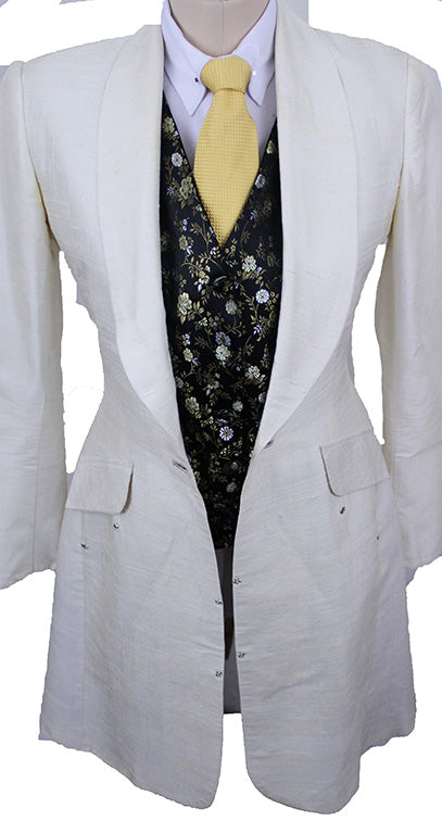 Day Coat Ivory Duponi Silk