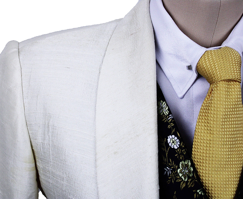 Day Coat Ivory Duponi Silk
