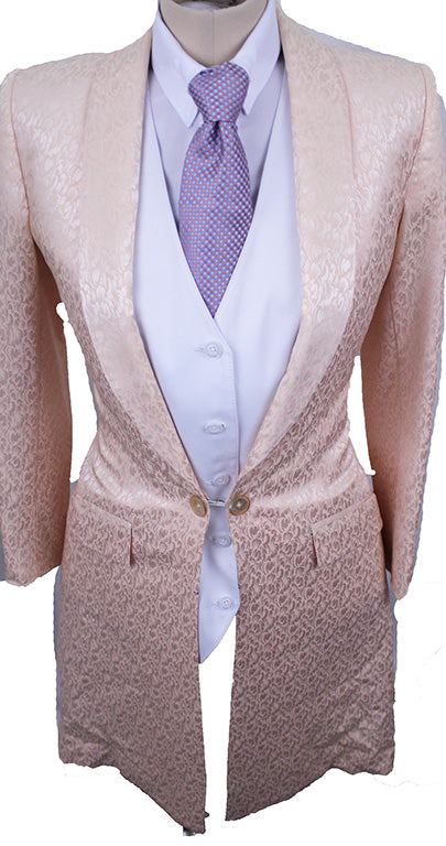Day Coat Becker Brothers Peach Paisley Sheen