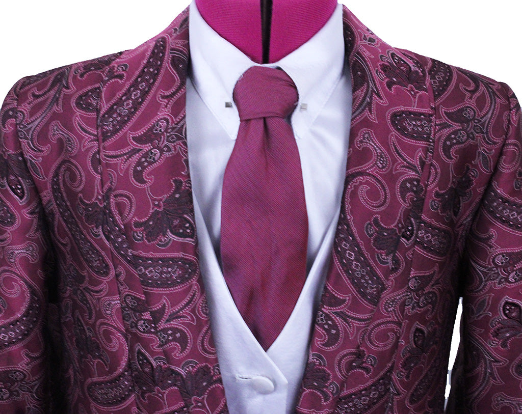 Day Coat Frierson Berry Paisley Brocade