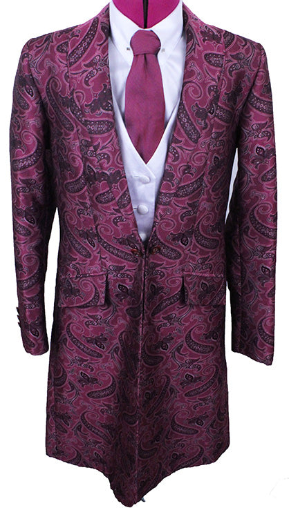 Day Coat Frierson Berry Paisley Brocade