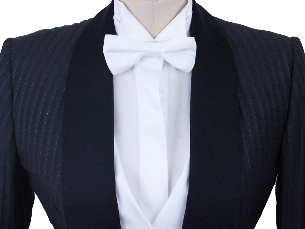 Formal Show Season Charcoal and Black Shadow Stripe with Glitter Pinstripe